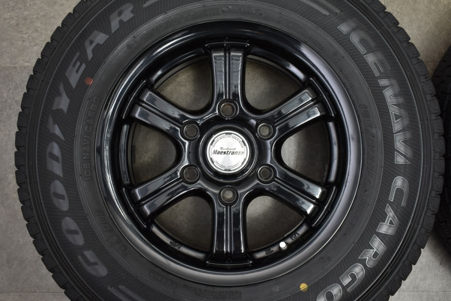 程度良好品】マエストランサ 15in 6J +33 グッドイヤー アイスナビ カーゴ 195/80R15 LTタイヤ ハイエース レジアスエース 中古  スタッドレスタイヤホイールセット | パーツ販売ナンバーワン