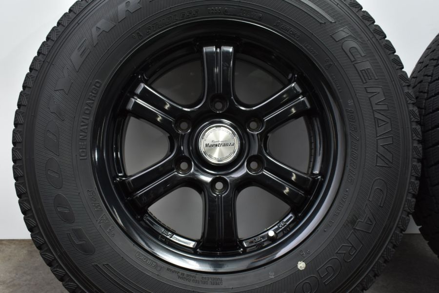 程度良好品】マエストランサ 15in 6J +33 グッドイヤー アイスナビ カーゴ 195/80R15 LTタイヤ ハイエース レジアスエース 中古  スタッドレスタイヤホイールセット | パーツ販売ナンバーワン