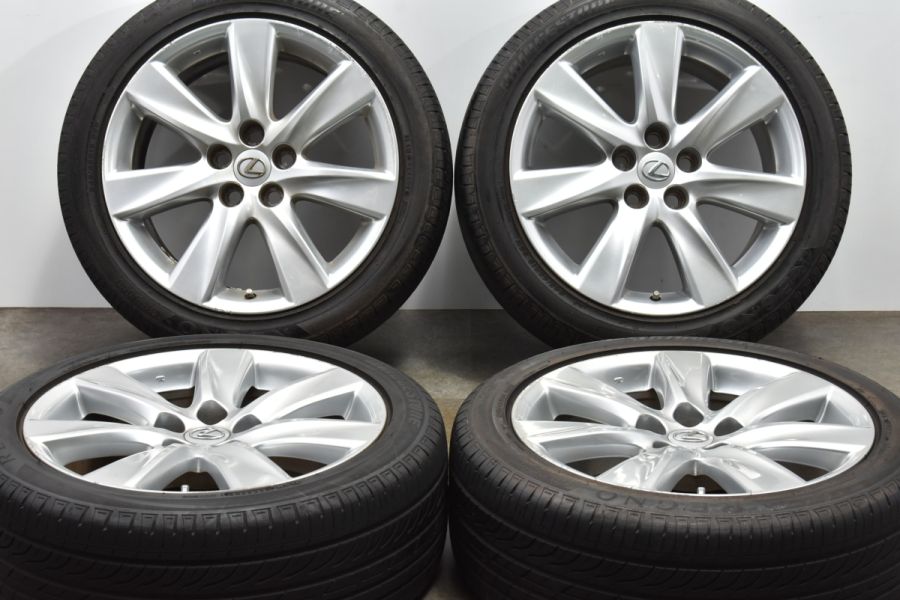 LS純正ホイール　ブリヂストン　レグノ 程度良好品】レクサス LS600h バージョンS 純正 19in 8J +35 PCD120