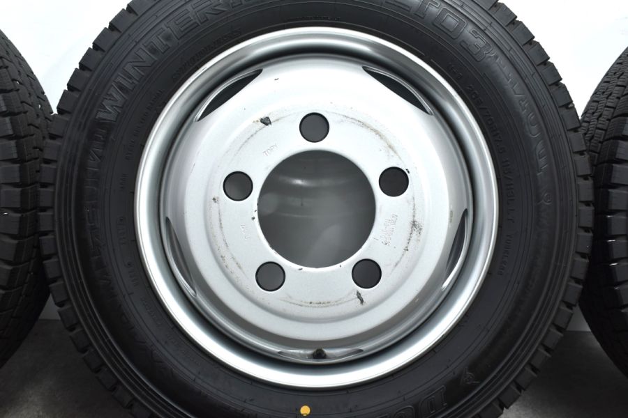 【ライトトラック用】トピー 17.5in 5.25J +115 PCD203.2 ダンロップ ウインターマックス LT03 205/70R17.5  LTタイヤ 6本セット