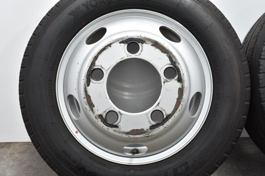 バリ溝】トピー TOPY 16in 5.5J +116.5 PCD203.2 ヨコハマ LT151R 205