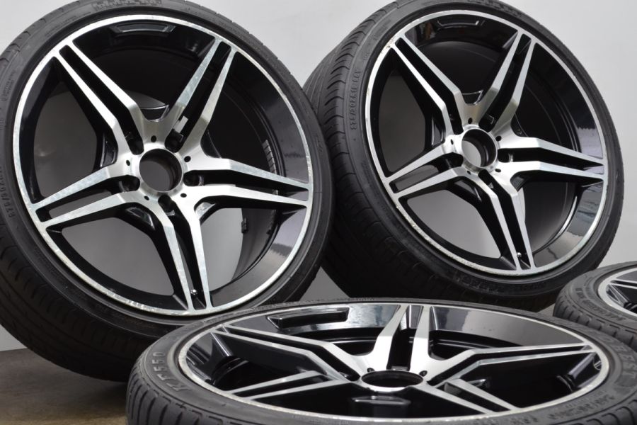 【特価品】ツイン5スポーク 19in 8.5J 9.5J+38 PCD112 キンフォレスト レーダー 245/35R19 275/30R19 ベンツ  W211 Eクラス W205 Cクラス