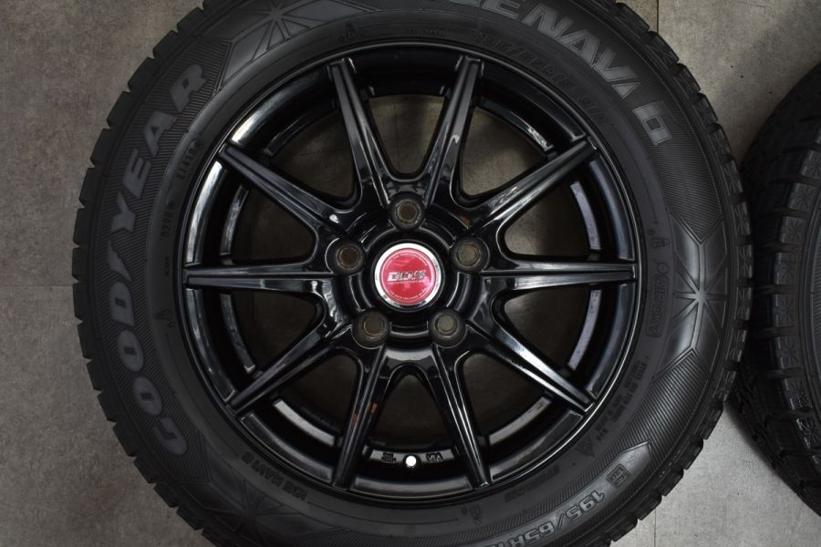 【良好品】DOS 15in 6J +52 PCD114.3 グッドイヤー アイスナビ6 195/65R15 ノア ヴォクシー ステップワゴン  プレマシー アクセラ リーフ