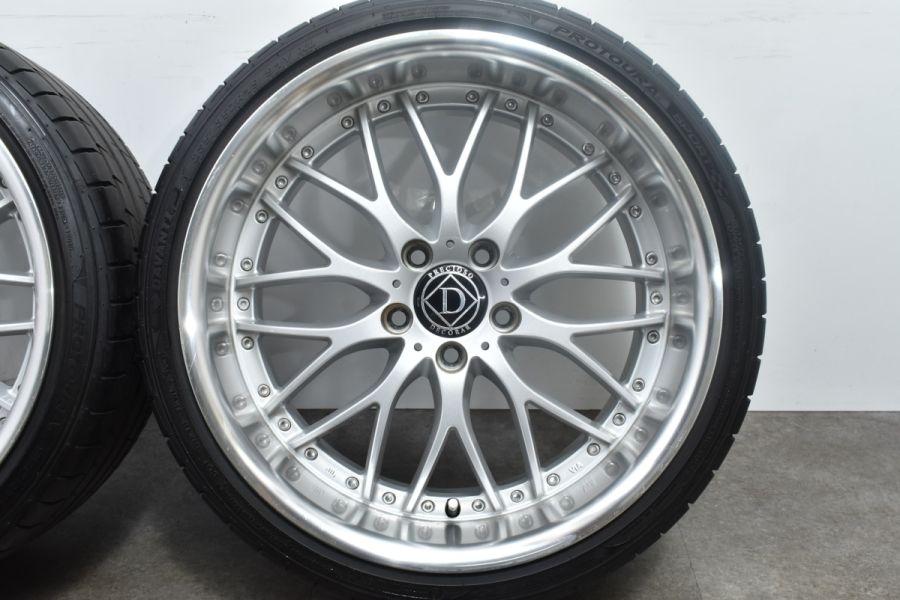 【バリ溝 カスタム品】PRECIOSO DECORAR 19in 8.5J+40 9.5J+45 PCD114.3 DAVANTI  225/35ZR19 235/35ZR19 クラウン カムリ RX-7 アコード