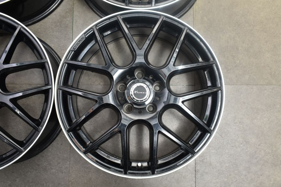 【人気ホイール】クロススピード XM 18in 7.5J +38 PCD114.3 4本セット ノア ヴォクシー セレナ シルビア リーフ アクセラ  レヴォーグ