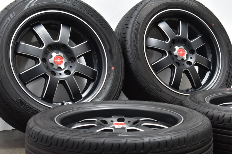 深リム ドレスアップ用に】ファブレス パンデミック LM-8 17in 6.5J PCD139.7 ダンロップ RV503 215/60R17  ハイエース レジアスエース 中古 タイヤホイールセット | パーツ販売ナンバーワン