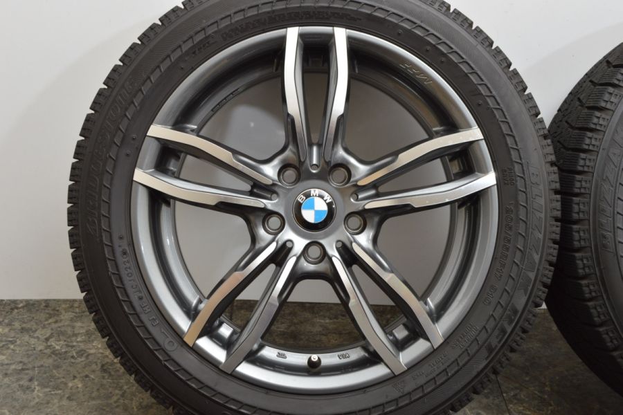 美品 ランフラット バリ溝】MAK LUFT FF 17in 7.5J +54 PCD112 ブリヂストン ブリザック RFT 205/55R17  BMW専用設計 2シリーズ F45 F46 中古 スタッドレスタイヤホイールセット | パーツ販売ナンバーワン