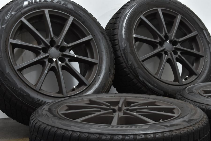 10本スポークホイール 18in 8J +35 PCD112 ブリヂストン ブリザック DM-V2 235/60R18 ベンツ GLCクラス 交換用