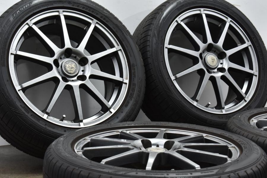 【程度良好品】ブランドル 17in 7J +53 PCD114.3 ファルケン AZENIS FK510 215/50R17 レヴォーグ プリウスα  キックス リーフ