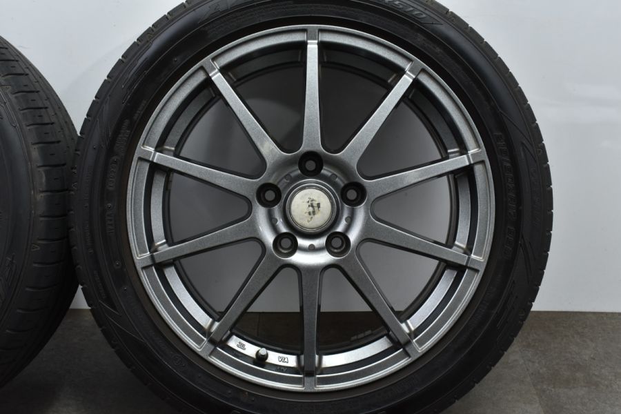 【程度良好品】ブランドル 17in 7J +53 PCD114.3 ファルケン AZENIS FK510 215/50R17 レヴォーグ プリウスα  キックス リーフ