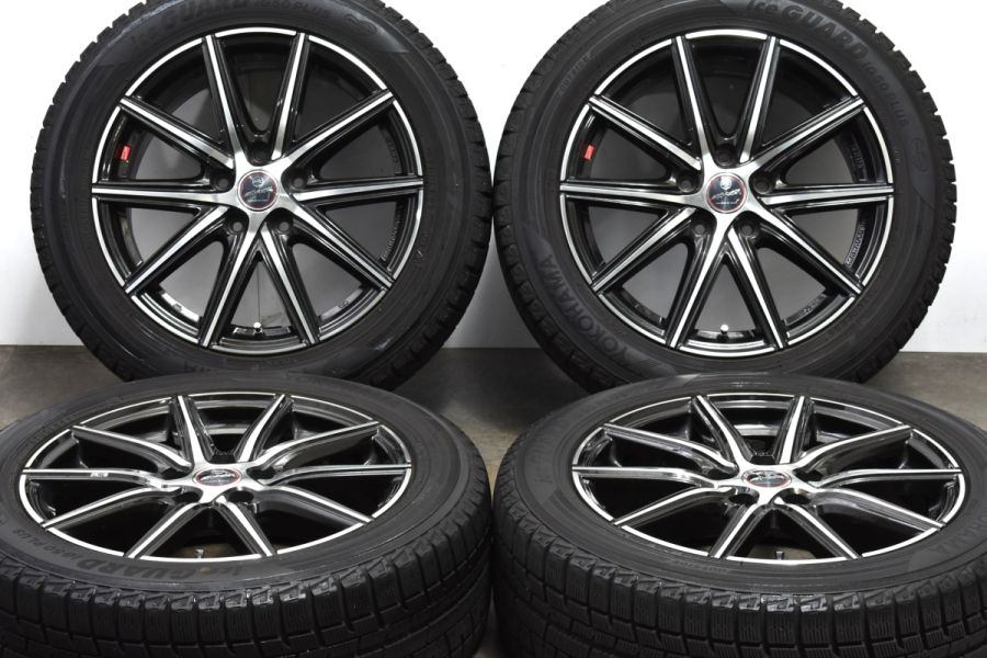 【美品】SMACK 17in 7J +53 PCD114.3 ヨコハマ アイスガード5PLUS iG50+ 215/55R17 ヤリスクロス  オデッセイ ヴェゼル CX-3