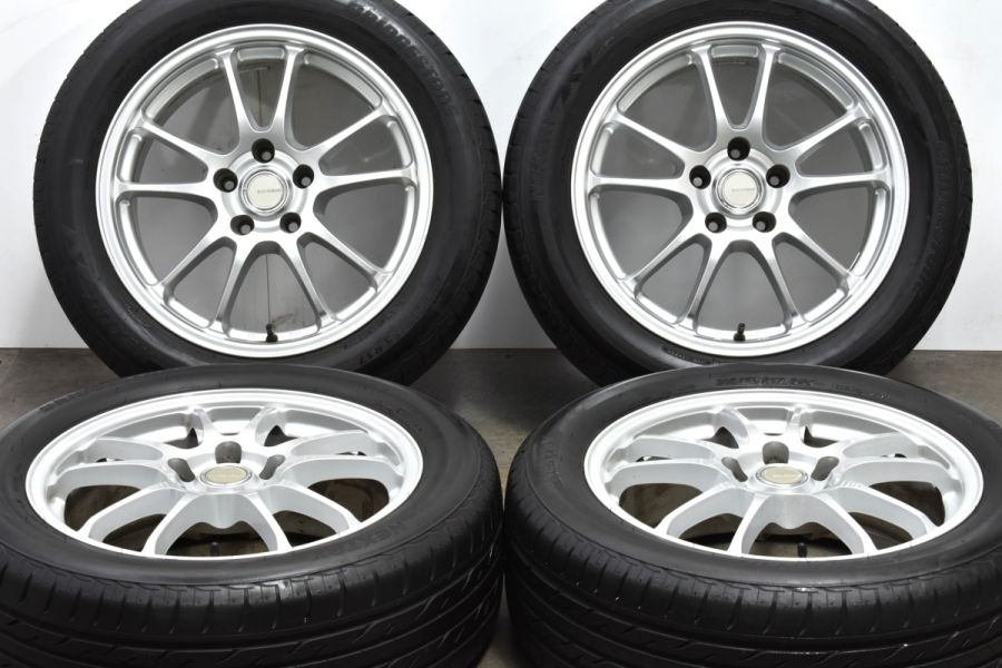 美品】エコフォルム SE-10 17in 7J +38 PCD114.3 ブリヂストン ネクストリー 215/55R17 クラウン カムリ マークX  スカイライン 中古 タイヤホイールセット | パーツ販売ナンバーワン