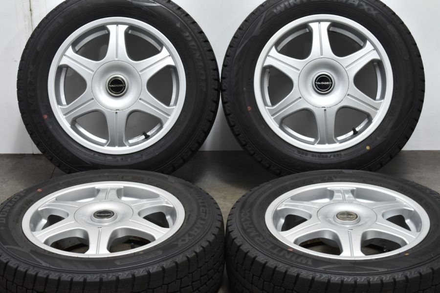バリ溝】VAGGIO 15in 6J +38 PCD100/1114.3 ダンロップ