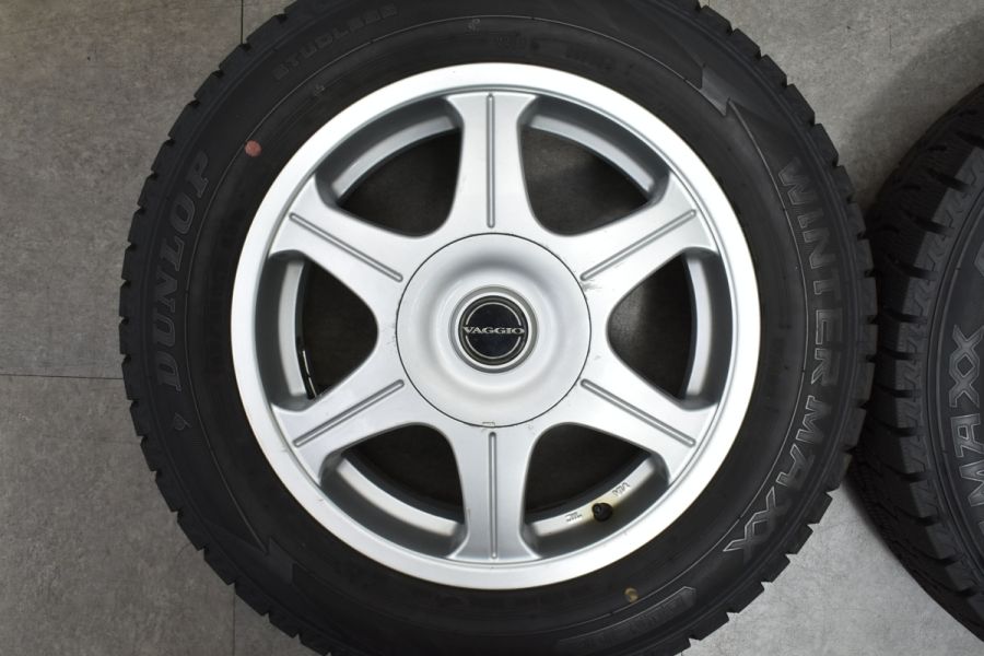 バリ溝】VAGGIO 15in 6J +38 PCD100/1114.3 ダンロップ