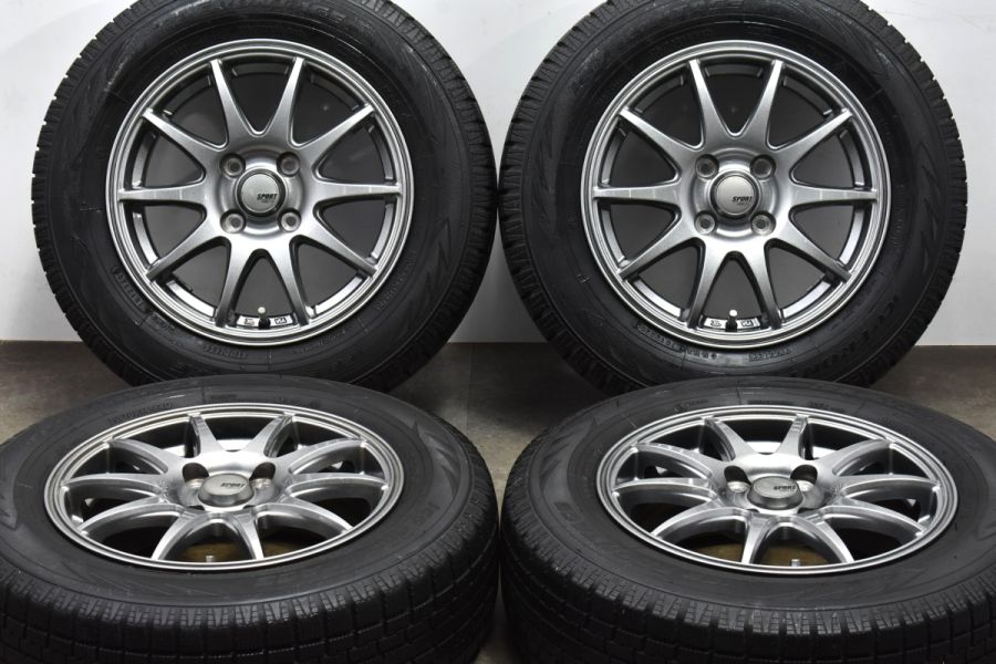 美品】SPORT ABELIA 14in 5.5J +43 PCD100 アイスフロンテージ 175/70R14 アクア カローラ ヤリス ヴィッツ  フィット キューブ 中古 スタッドレスタイヤホイールセット | パーツ販売ナンバーワン