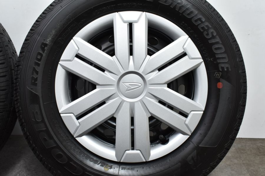 ☆新品未使用品 ブリヂストン 145/80R12LT アトレー純正 4本セット☆ バリ溝 2022年製】ダイハツ アトレー 純正 12in 4.00B +40