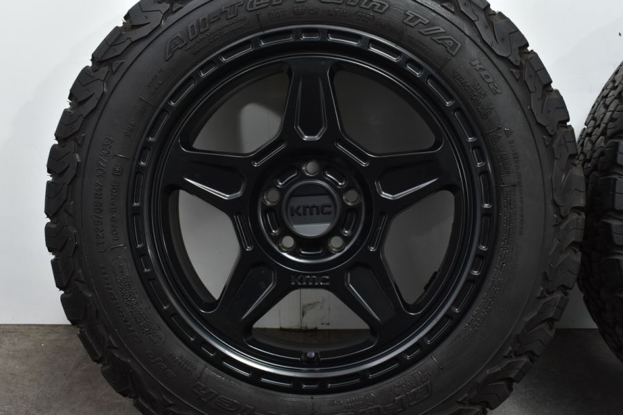 美品 カスタム用に】KMC KM721 ALPINE 17in 8J +38 PCD112 BF