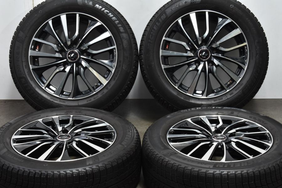 【程度良好品】Weds レオニス VT 16in 6.5J +40 PCD114.3 ミシュラン X-ICE 3+ 205/60R16 ノア  ヴォクシー ステップワゴン セレナ