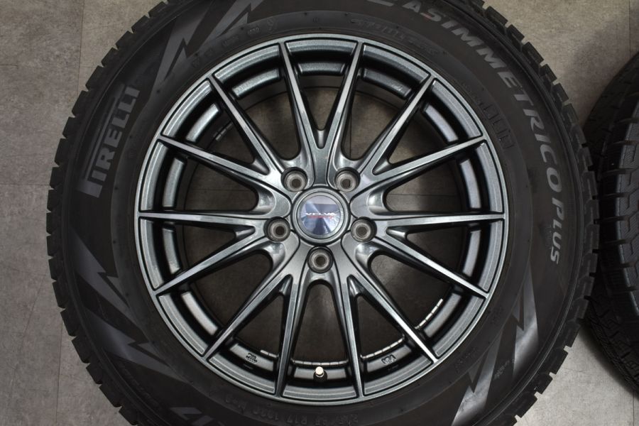美品Pirelli 225/65 R17 スタッドレスタイヤ・ホイールセット4本 Pirelli スタッドレス 225/65 R17 ホイールセット17インチ4本 ピレリ
