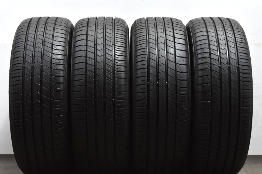 【美品 9分山 2022年製】SMACK 17in 7J +38 PCD114.3 ダンロップ ルマンV 215/55R17 レクサス HS クラウン  カムリ マークX スカイライン