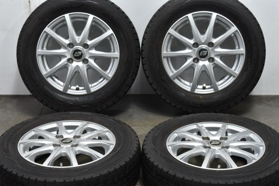 【バリ溝】ストレンジャー 14in 4.5J +44 PCD100 ダンロップ ウィンターマックス WM01 165/70R14 アクア パッソ  ヴィッツ マーチ デミオ