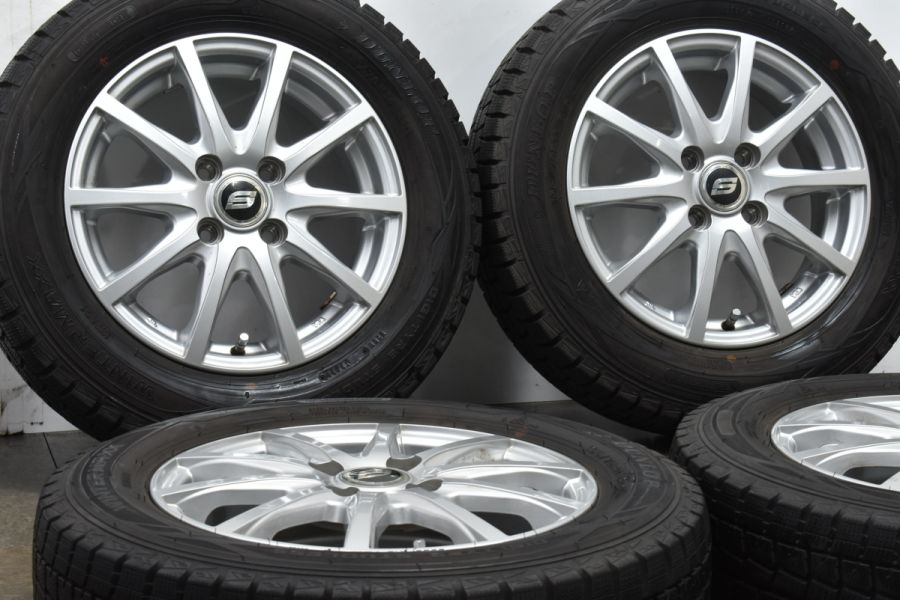 【バリ溝】ストレンジャー 14in 4.5J +44 PCD100 ダンロップ ウィンターマックス WM01 165/70R14 アクア パッソ  ヴィッツ マーチ デミオ