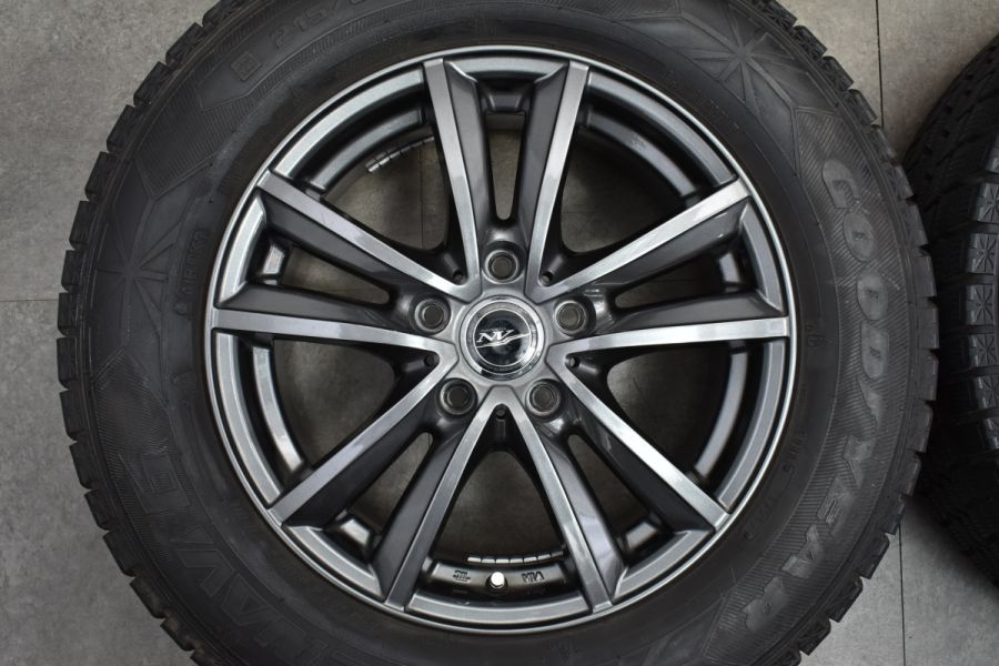 バリ溝 美品】NV 16in 6.5J +38 PCD114.3 グッドイヤー アイスナビ6