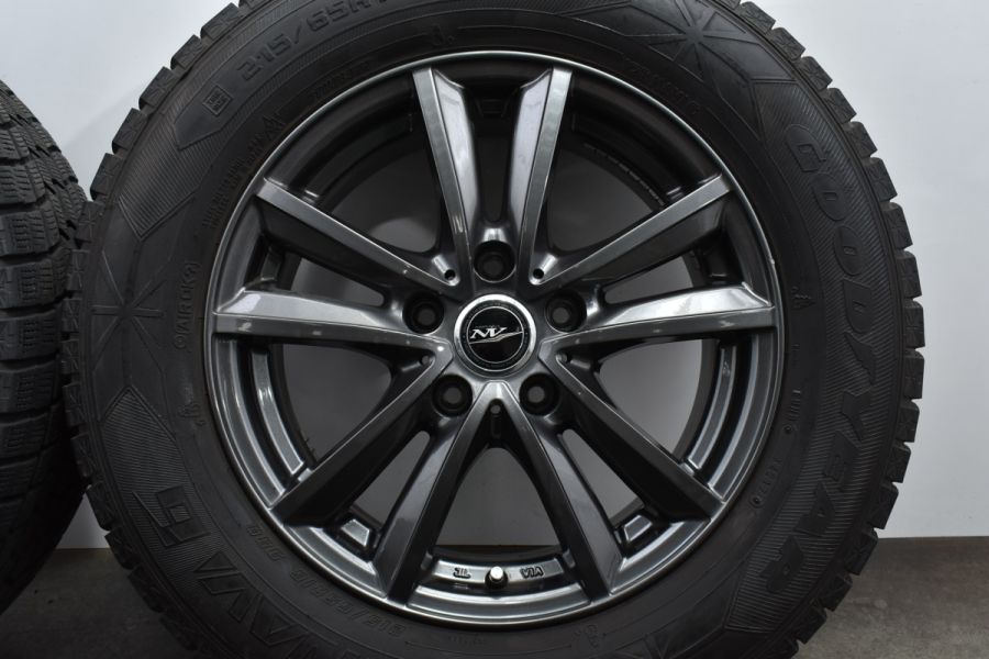 バリ溝 美品】NV 16in 6.5J +38 PCD114.3 グッドイヤー アイスナビ6