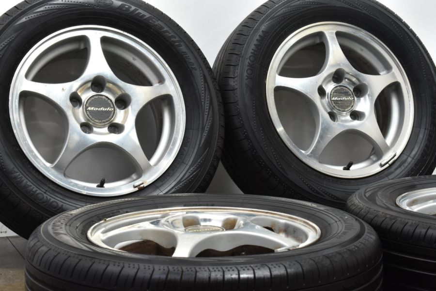 バリ溝】ホンダ 純正OP モデューロ 15in 5.5J+50 PCD114.3 ヨコハマ ブルーアース RV-02 195/65R15  ステップワゴン ストリーム アコード 中古 タイヤホイールセット | パーツ販売ナンバーワン