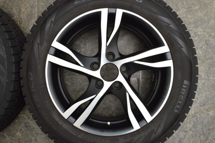 ボルボ専用設計MAK 215/55R16 MAK スタッドレス ホイールセット バリ山 