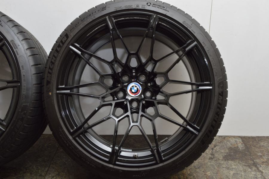 鍛造 美品】BMW G80 M3 コンペティション 純正 19インチ 9.5J +20 20in 10.5J +20 PCD112  パイロットスポーツ4S ☆ 275/35R19 285/30R20 中古 タイヤホイールセット | パーツ販売ナンバーワン