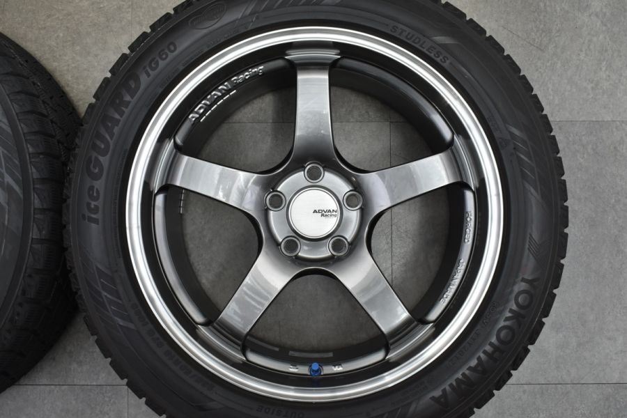 軽量 カスタム用】アドバンレーシング TC-4 18in 8.5J +45 PCD114.3 ヨコハマ アイスガード iG60 235/50R18  アルファード エスティマ 中古 スタッドレスタイヤホイールセット | パーツ販売ナンバーワン