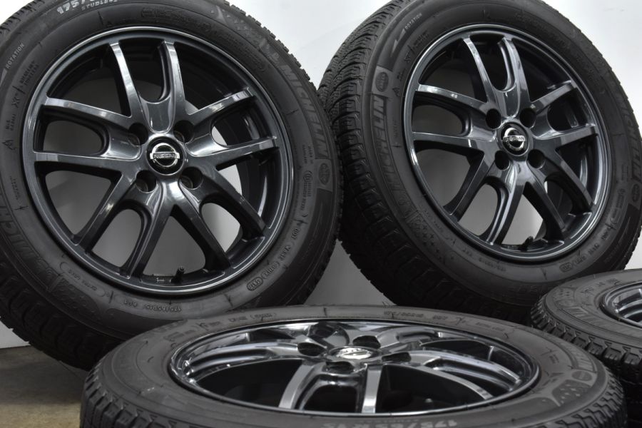 【交換用に】ニッサン 純正OP エスティーロ 15in 5.5J +40 PCD100 ミシュラン X-ICE XI3 175/65R15 キューブ  ノート マーチ