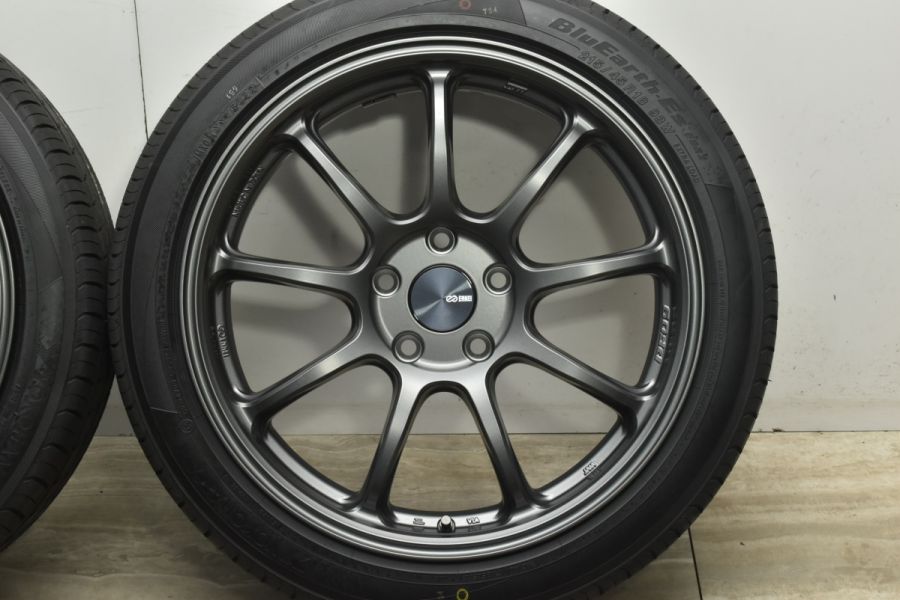 走行品 バリ溝 美品】エンケイ PF09 18in 7.5J +48 PCD114.3