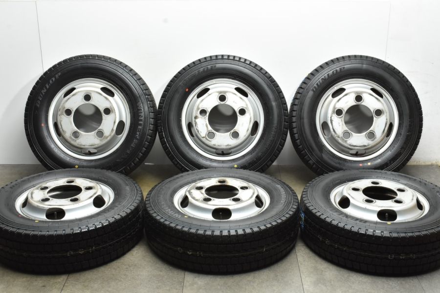 2023年製 未走行スタッドレス付】TOPY THB 15in 5J 110 PCD203.2 5穴 ダンロップ LT03M 195/75R15 LT  6本 トヨエース デュトロ 中古 スタッドレスタイヤホイールセット | パーツ販売ナンバーワン