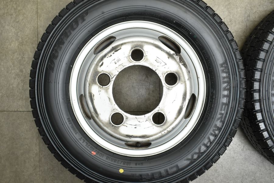 2023年製 未走行スタッドレス付】TOPY THB 15in 5J 110 PCD203.2 5穴 ダンロップ LT03M 195/75R15 LT  6本 トヨエース デュトロ 中古 スタッドレスタイヤホイールセット | パーツ販売ナンバーワン