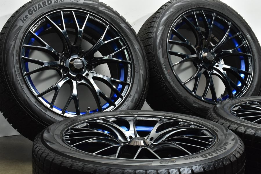 バリ溝 美品】WedsSport SA-20R 18in 7.5J +45 PCD114.3 5H ヨコハマ アイスガード IG70  225/50R18 C-HR エスティマ オデッセイ CX-30 中古 スタッドレスタイヤホイールセット | パーツ販売ナンバーワン