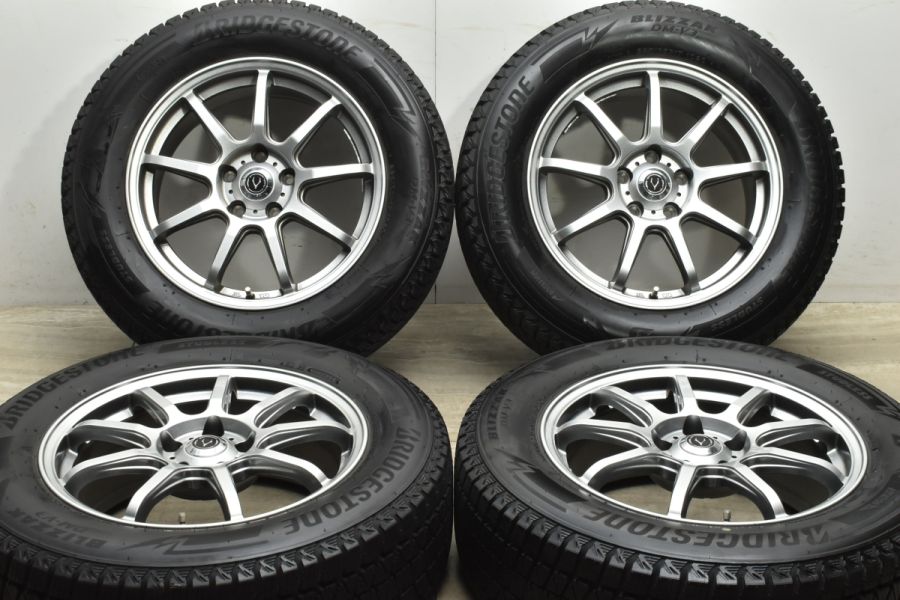 バリ溝 美品】VATRRA 17in 7J +40 PCD114.3 ブリヂストン ブリザック DM-V3 225/65R17 NX ハリアー  RAV4 エクストレイル CX-5 CX-8 中古 スタッドレスタイヤホイールセット | パーツ販売ナンバーワン