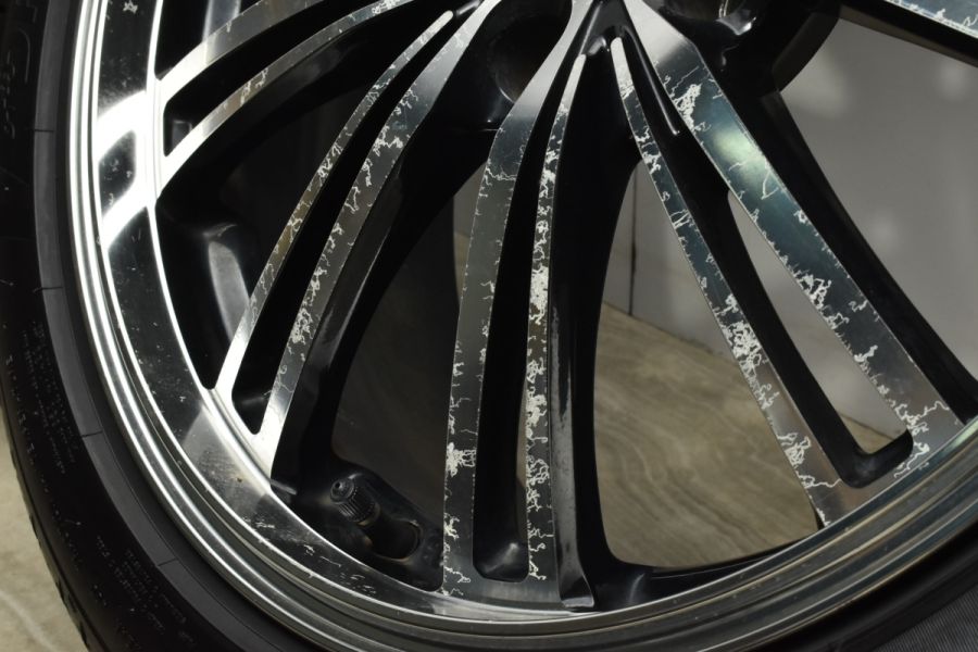 中古溝あり‼️ブリヂストン215/45R18＋レオニスホイールセット