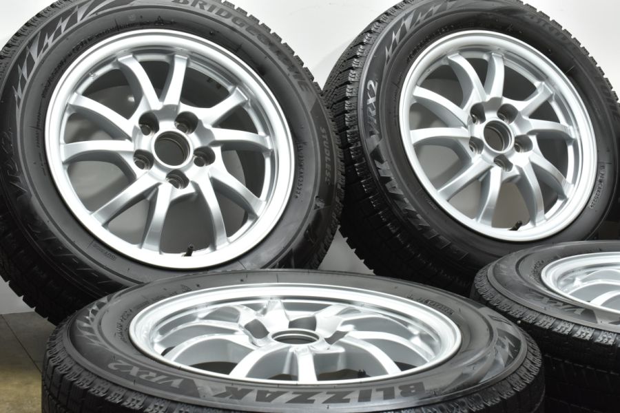 バリ溝 美品】トヨタ プリウスα 純正 16in 6.5J +39 PCD114.3 ブリヂストン ブリザック VRX2 195/65R16  スタッドレス 交換用 中古 スタッドレスタイヤホイールセット | パーツ販売ナンバーワン