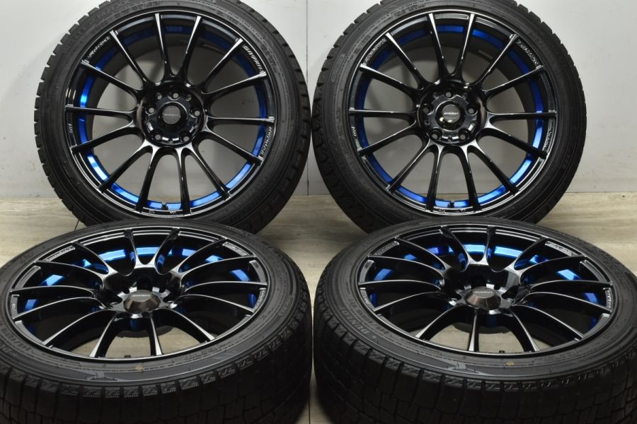 美品 バリ溝】WedsSport SA-72R 18in 8.5J +50 PCD114.3 ダンロップ ウィンターマックス WM02  245/40R18 WRX STI S4 インプレッサWRX 中古 スタッドレスタイヤホイールセット | パーツ販売ナンバーワン