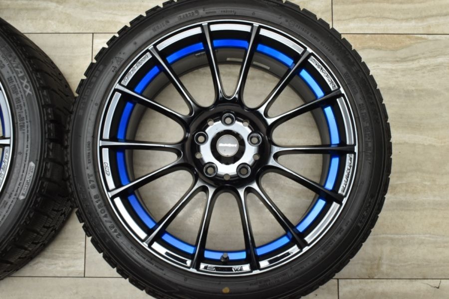 美品 バリ溝】WedsSport SA-72R 18in 8.5J +50 PCD114.3