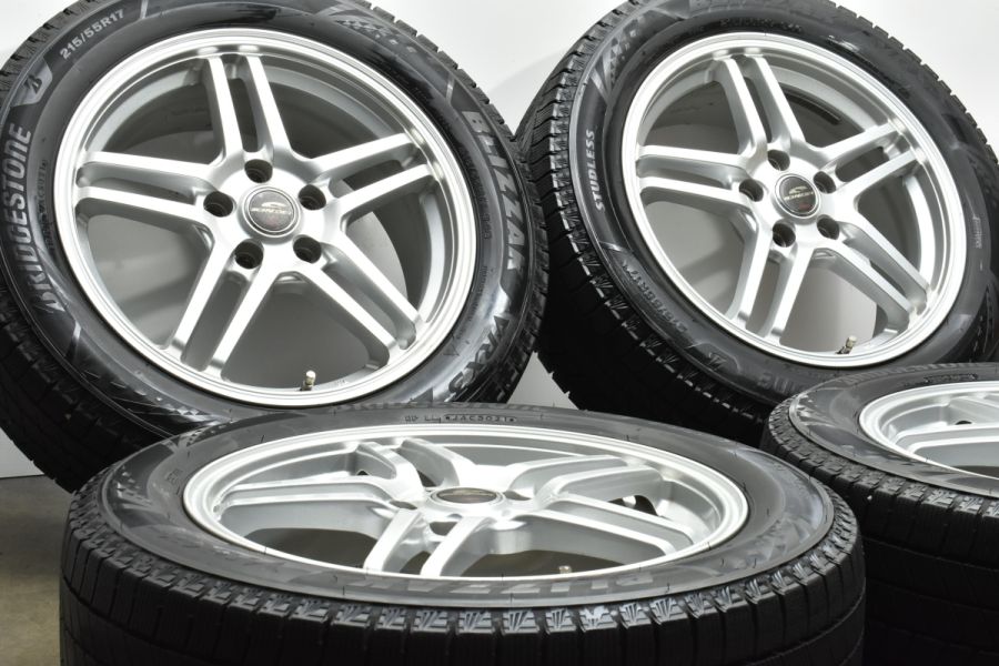 【バリ溝】シュナイダー 17in 7J +48 PCD114.3 ブリヂストン ブリザック VRX3 215/55R17 カムリ ヤリスクロス  オデッセイ ヴェゼル CX-3