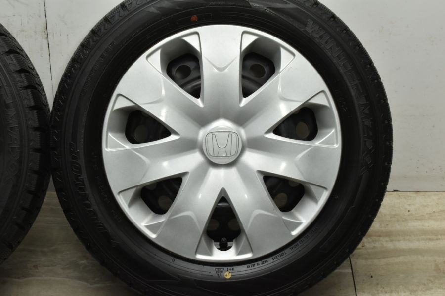 ホンダ純正 185/60R15 フィット シャトル PCD/100/+50 バリ溝】ホンダ フィット シャトル 純正 15in 5.5J +50 PCD100