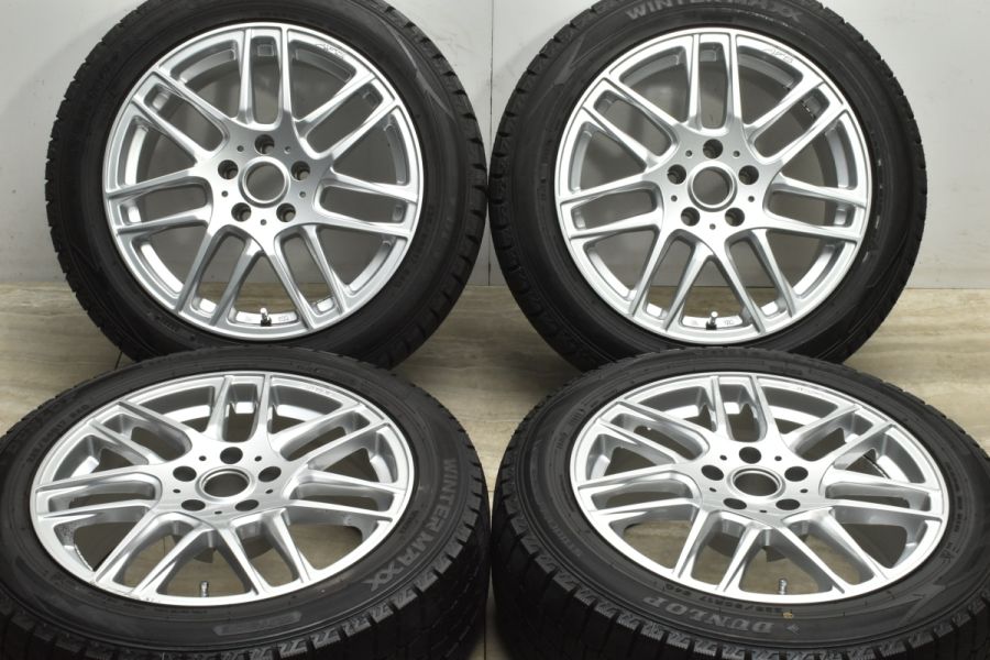 バリ溝　225/50R17 ホイール付きスタッドレス4本 スタッドレスタイヤ 4本バリ溝