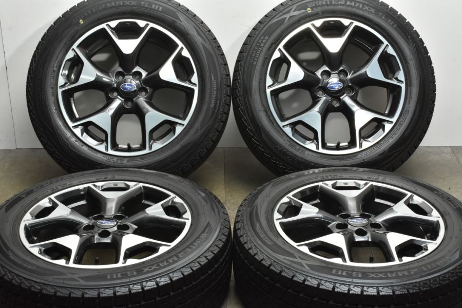 バリ溝】スバル GT系 XV 純正 17in 7J +55 PCD100 ダンロップ