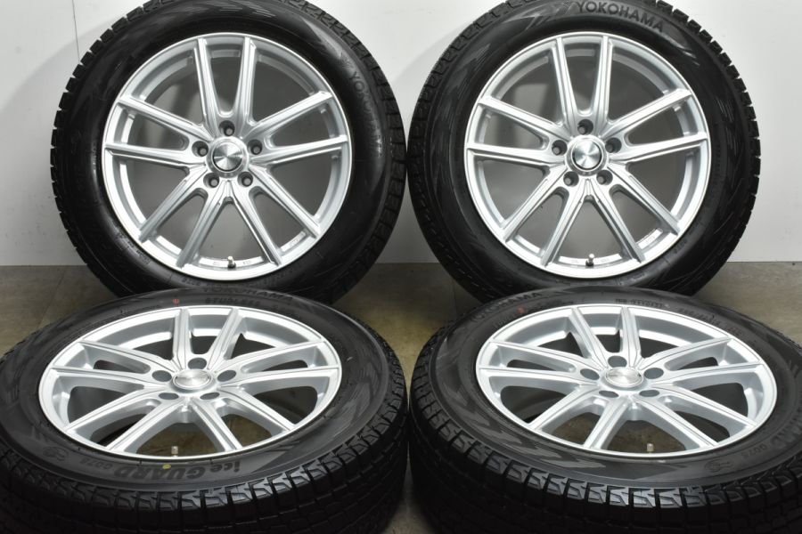 バリ溝 美品】エコフォルム 18in 7.5J +42 PCD114.3 ヨコハマ アイス 