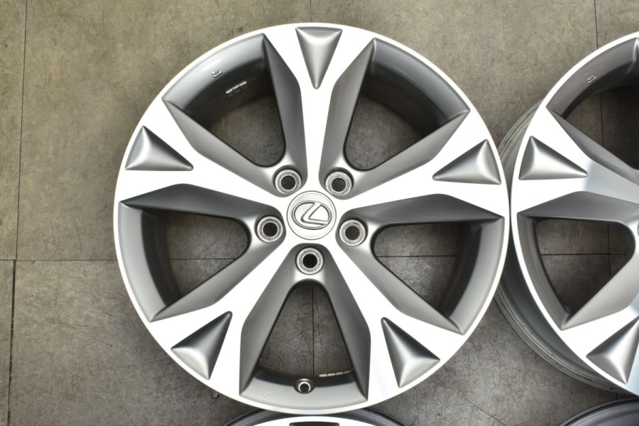 程度良好】レクサス NX バージョンL 純正 オプション 18in 7.5J +35