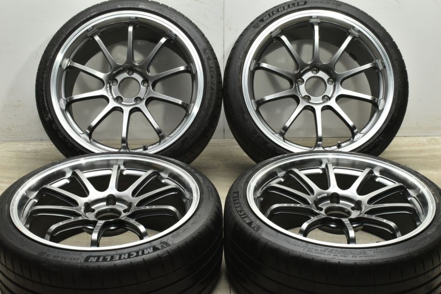 美品鍛造】アドバンレーシング RS-DF プログレッシブ 19in 9J+43 114.3 パイロットスポーツ4S 245/35R19 WRX  ランサーエボリューション 中古 タイヤホイールセット | パーツ販売ナンバーワン