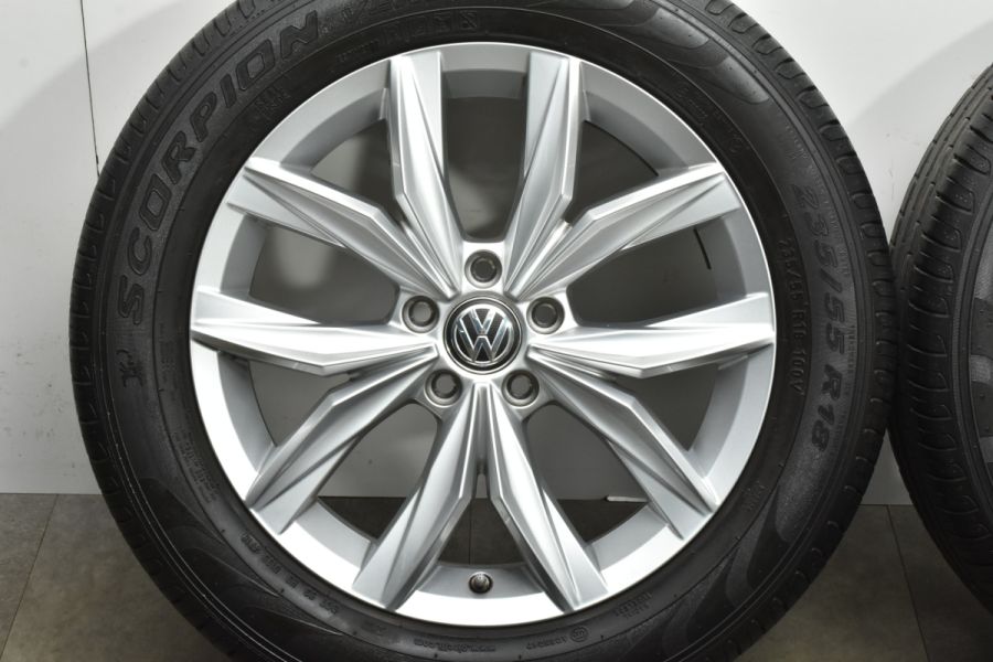 札幌引取り限定フォルクスワーゲン純正ホイールブリヂストンタイヤ235/55R17 正規品】フォルクスワーゲン 5N ティグアン 純正 18in 7J +43
